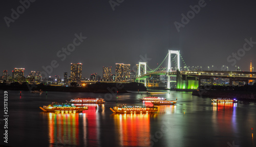 Night scene of Tokyo Bay