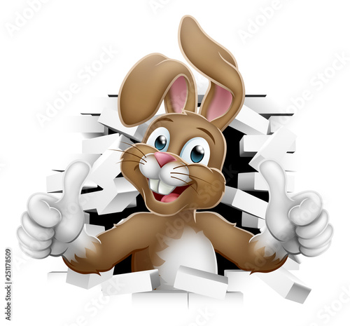 Easter bunny rabbit cartoon...