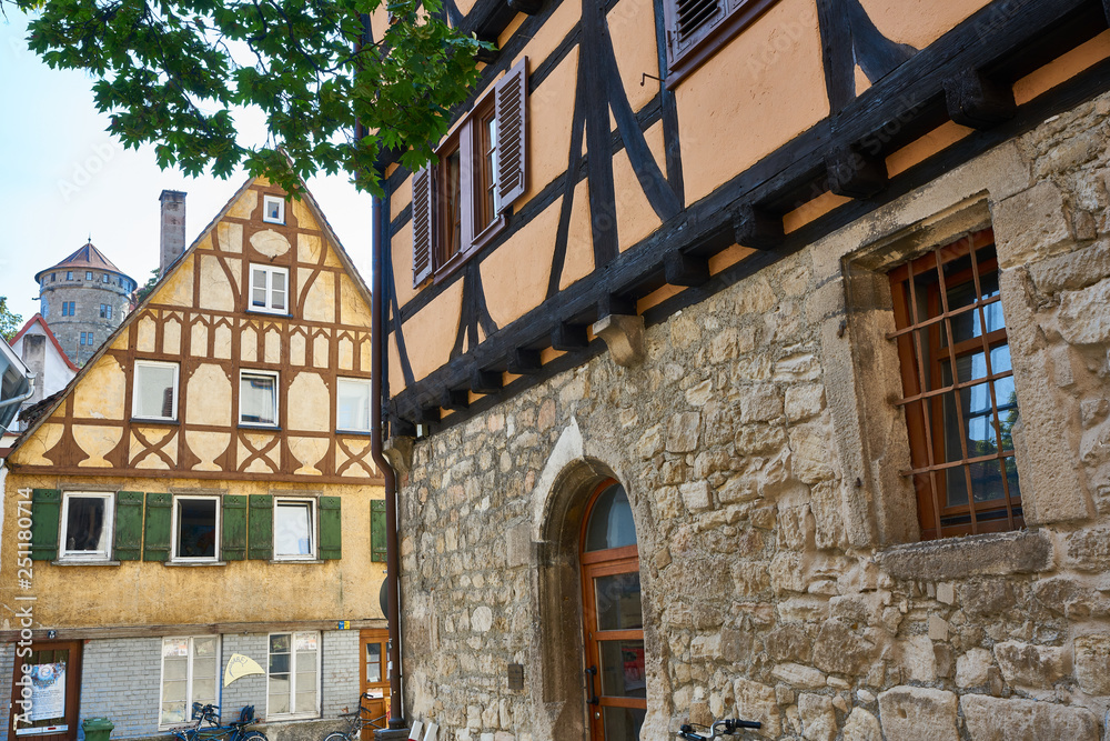 The medieval village of Tübinguen, Baden Württemberg, Germany