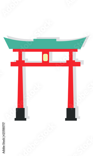 A torii - Japanese gate
