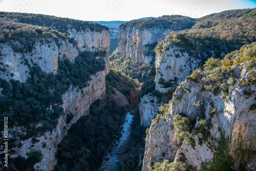 Views of the Foz de Arbayun located in Navarra (Spain)