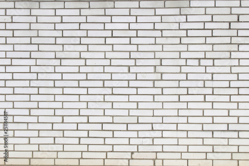 white brickwork wall new dirt background texture