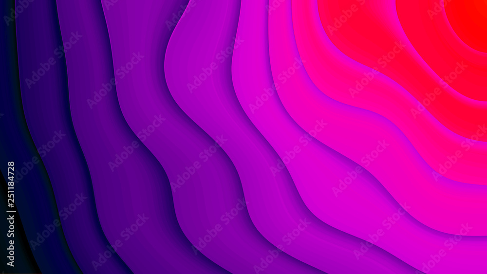 Fototapeta premium Background in paper style with a variety of color lines.