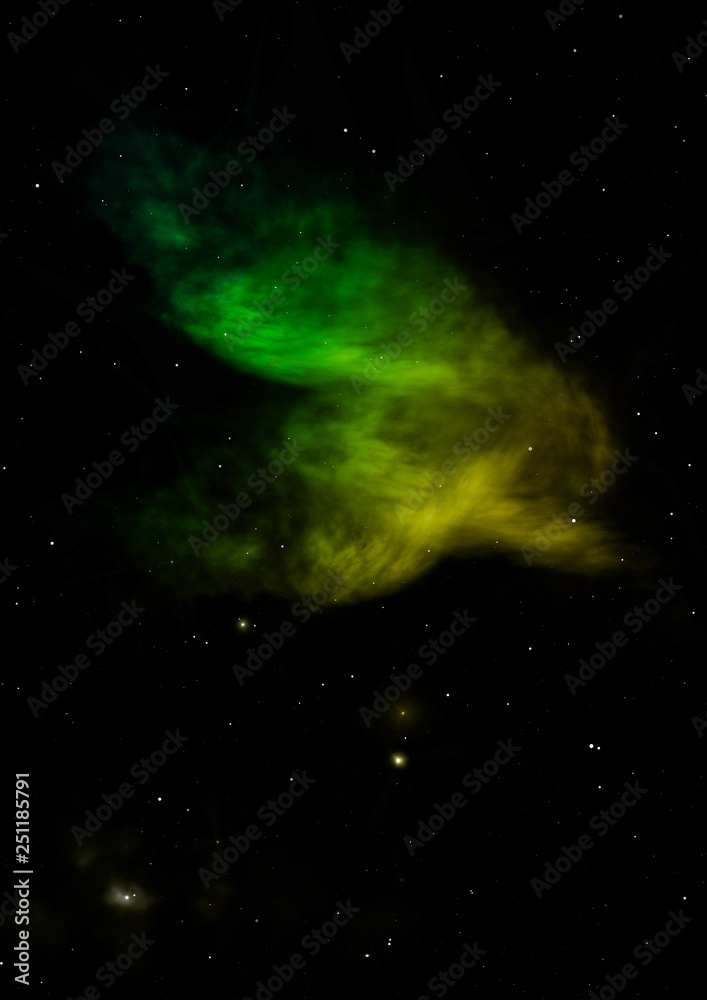Small part of an infinite star field. 3D rendering Small part of an infinite star field. 3D rendering