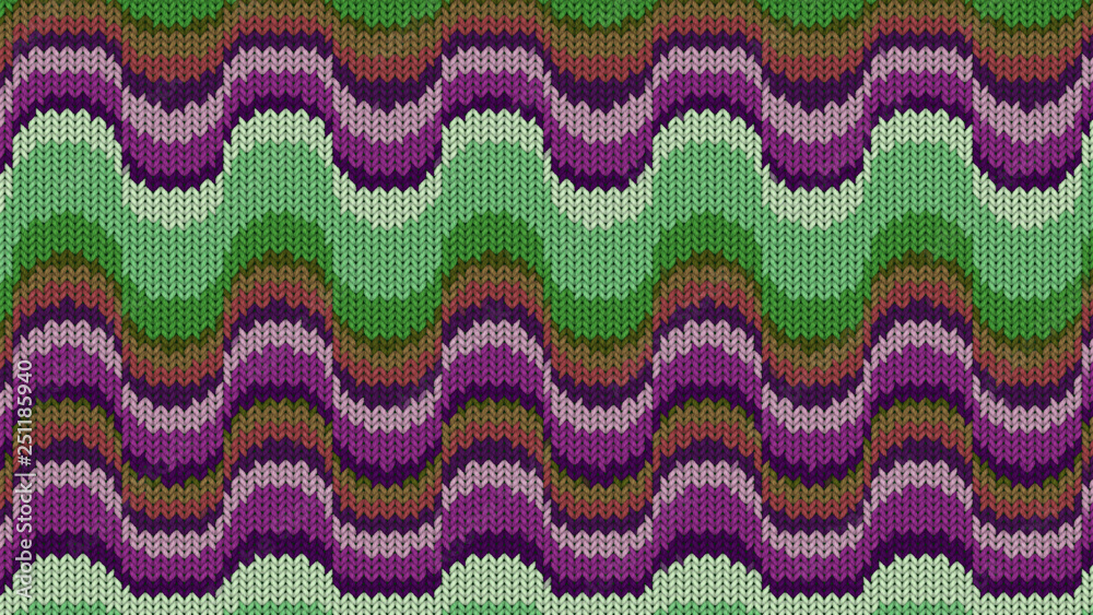 Background with a knitted texture, imitation of wool. Multicolored diverse lines.