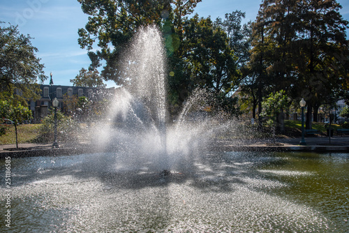 Fountain at the Armstrong park in NOLA