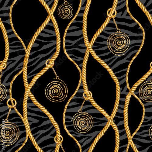 Golden chain glamour zebra ...