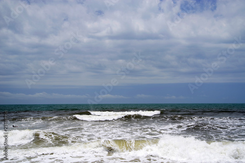 Seascape of the Caribbean Coast in Colombia, South America