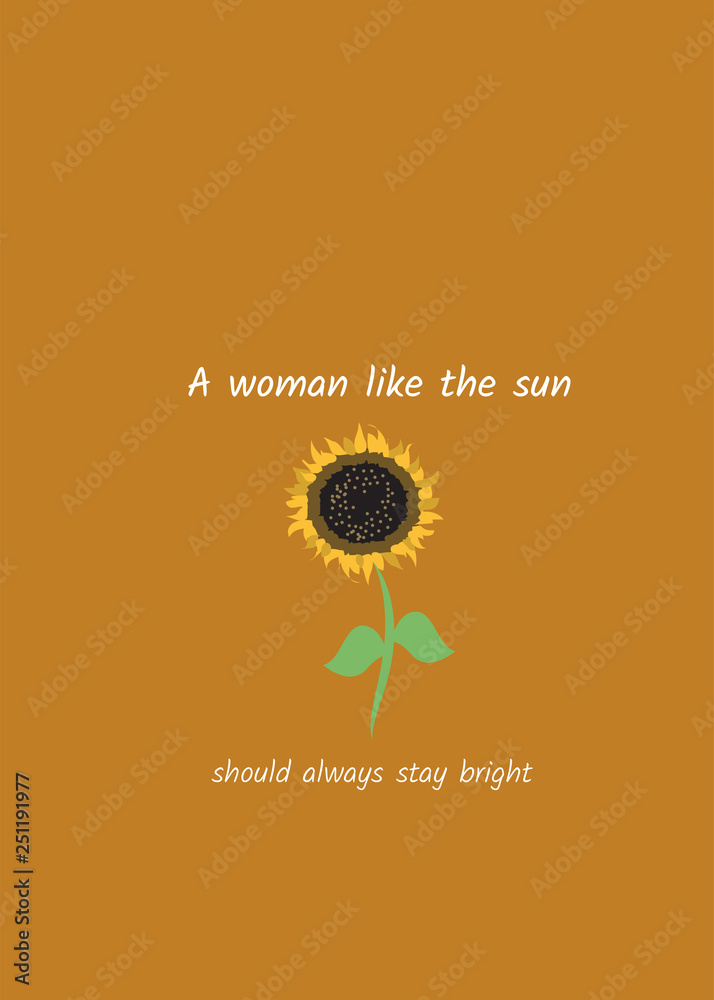 Fototapeta premium sunflower on a black background