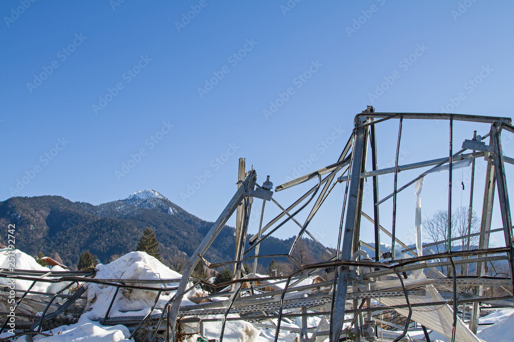 Zerstörung im Katastrophenwinter 2019