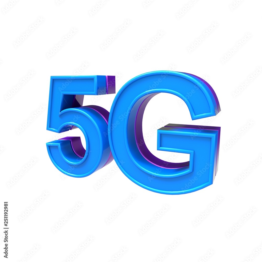 5G Technology .High Speed Internet .3D rendering - Illustration .New Technologies of the Future 5G Technology .High Speed Internet .3D rendering - Illustration .New Technologies of the Future