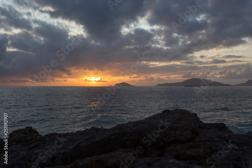 View of the sea during winter from Tellaro