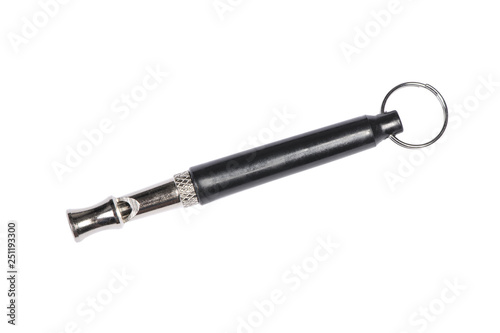 Metal silver High frequency dog whistle photo