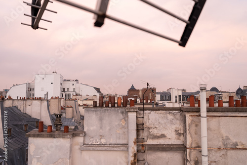 Canvas Print Paris rooftops
