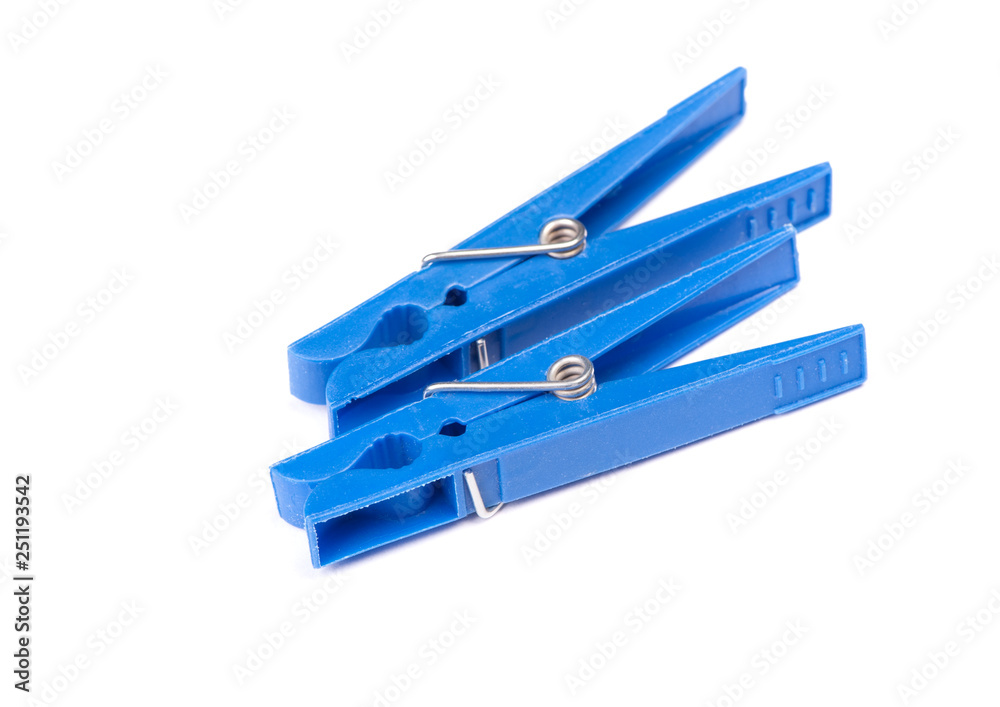 Blue plastic clothespins Blue plastic clothespins