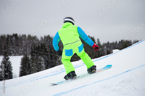 snowboarder jumping