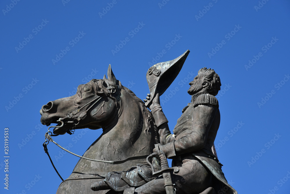 Equestrian statue of Andrew Jackson in New Orleans