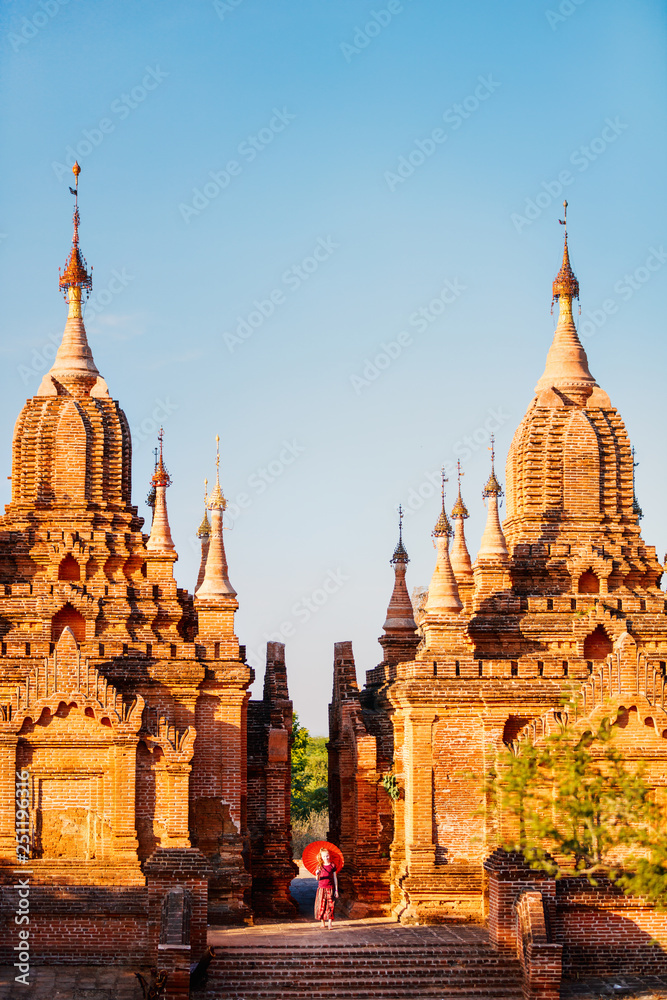 Young girl in Bagan Myanmar