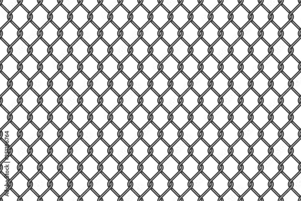 Metal wire mesh seamless pattern Stock Vector