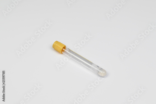 BD vacutainer isolated on white background
