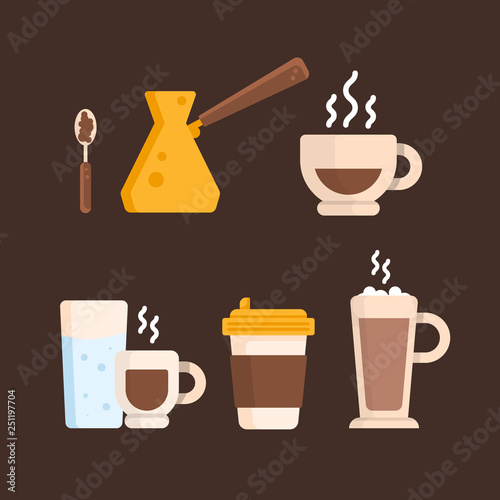 Set of Coffee Cup illustration 