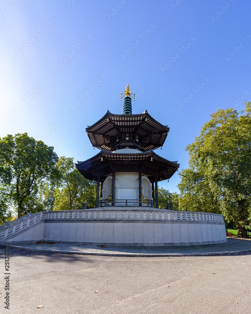 Peace Pagoda in Battersea Park, London
