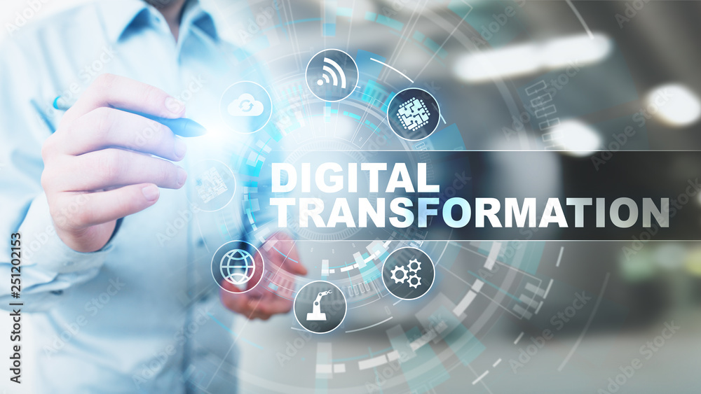 Digital transformation, disruption, innovation. Business and  modern technology concept.