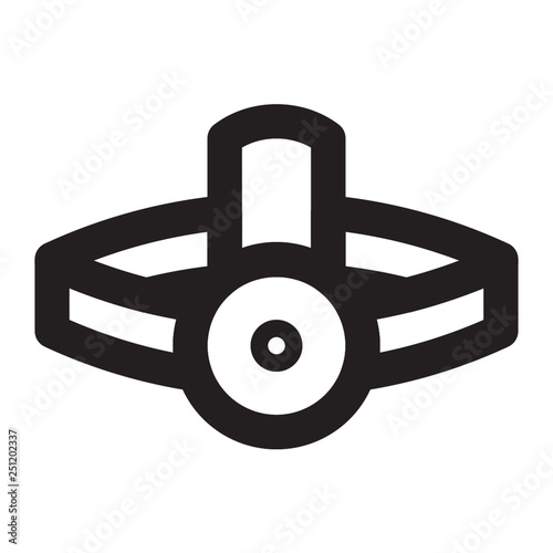 Vector icon for Head lamp