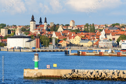 Blick auf Visby auf Gotland	 photo