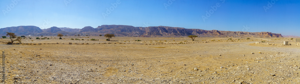Panoramic view of Wadi Paran Nature reserve Panoramic view of Wadi Paran Nature reserve