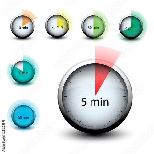 stopwatch with expiring time n minutes web icon