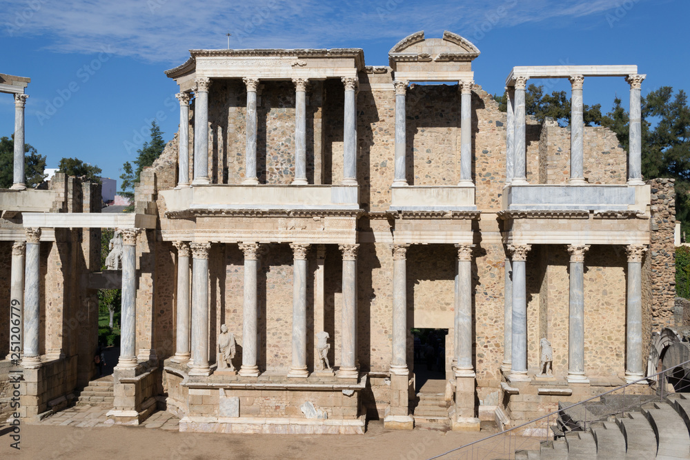Classic Roman amphitheater located in Merida (Spain) Classic Roman amphitheater located in Merida (Spain)