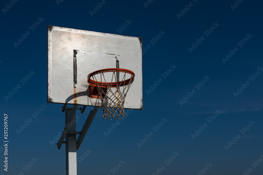 old basketball basket