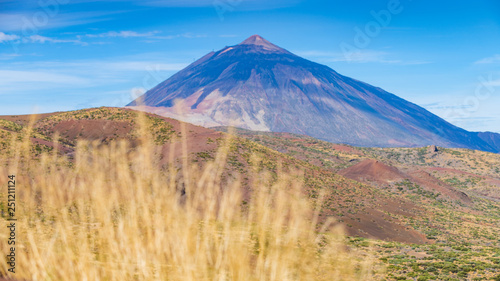 Stunning view of the Teide volcano. Las Cañadas del Teide. Tenerife. Canary Islands..Spain
