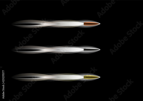 Set flying bullets