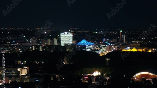 Wallpaper Mural Aerial Germany Berlin June 2018 Night 90mm Zoom 4K Inspire 2 Prores  Aerial video of downtown Berlin in Germany at night with a zoom lens. Torontodigital.ca