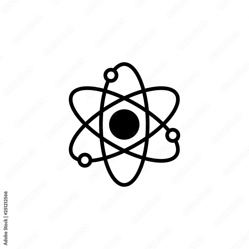 Atom icon vector. Atom vector design. sign design. flat style. Vector EPS 10 Atom icon vector. Atom vector design. sign design. flat style. Vector EPS 10