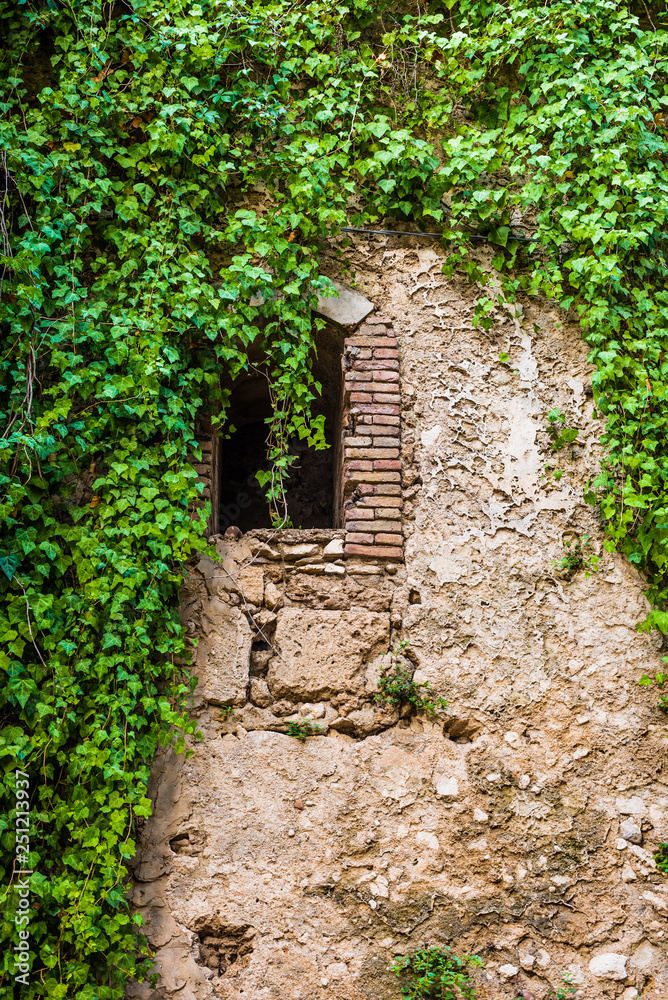 Ancient window of a building dating back to the 16th century. Ancient window of a building dating back to the 16th century.