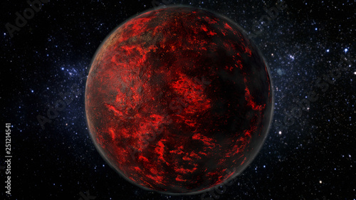 Lava Planet - Super-Earth 55 Cancri © Aicrovision