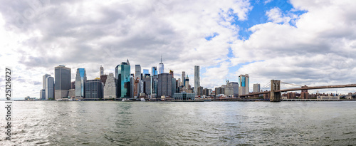 Panoramic view of the skyline in Brooklyn  New York  USA