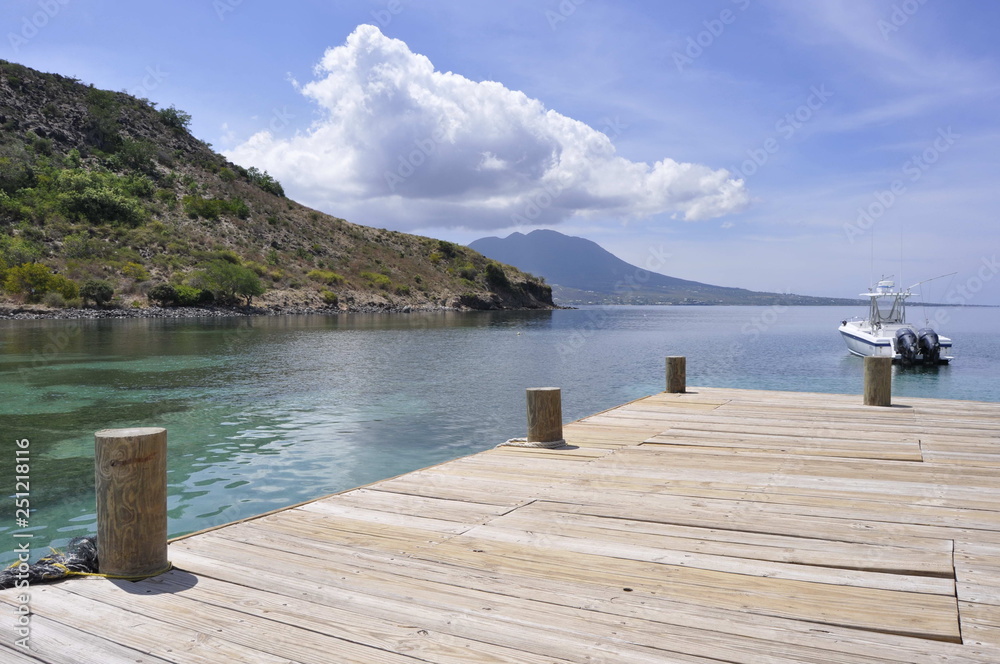 Wooden Dock in St. Kitts Wooden Dock in St. Kitts