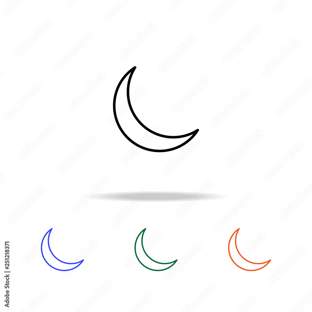 crescent icon. Elements of simple web icon in multi color. Premium quality graphic design icon. Simple icon for websites, web design, mobile app, info graphics crescent icon. Elements of simple web icon in multi color. Premium quality graphic design icon. Simple icon for websites, web design, mobile app, info graphics