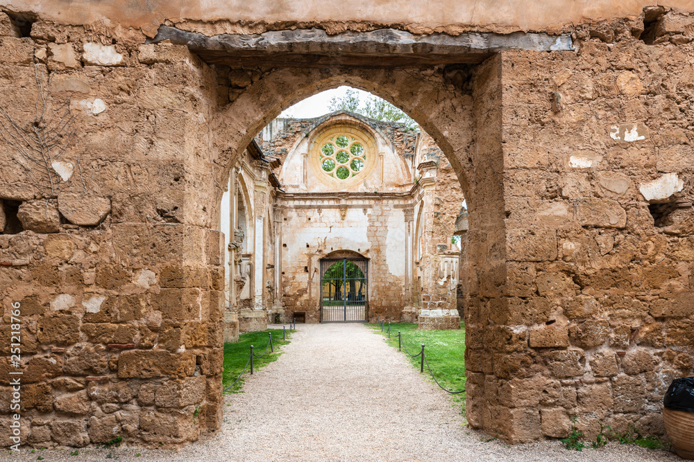 Fototapeta premium Ruins of the church of the Monastery of Piedra