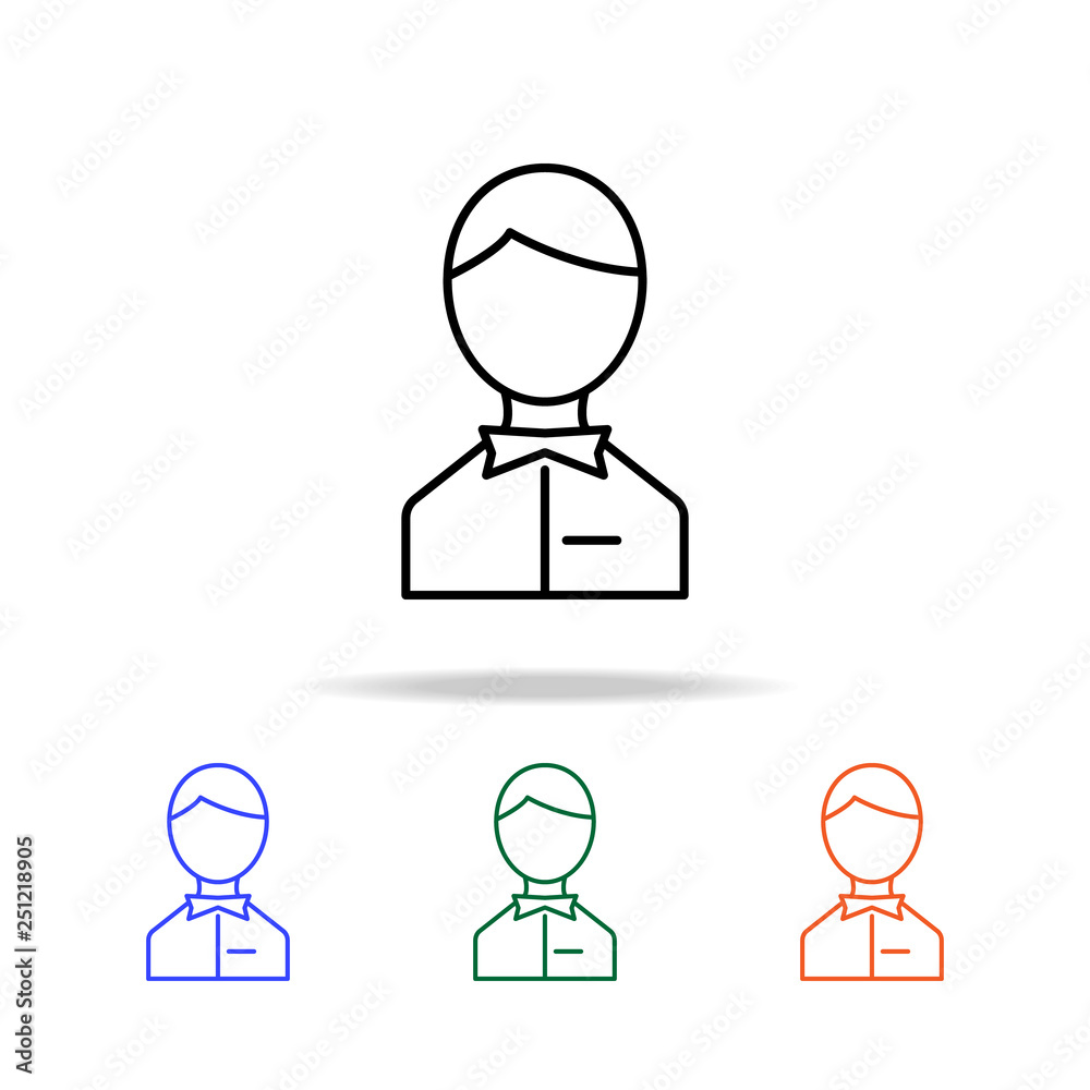 waiter's avatar icon. Elements of simple web icon in multi color. Premium quality graphic design icon. Simple icon for websites, web design, mobile app, info graphics waiter's avatar icon. Elements of simple web icon in multi color. Premium quality graphic design icon. Simple icon for websites, web design, mobile app, info graphics