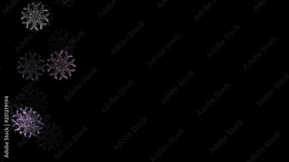 Abstract background with a variety of colorful snowflakes. Big and small. Abstract background with a variety of colorful snowflakes. Big and small.