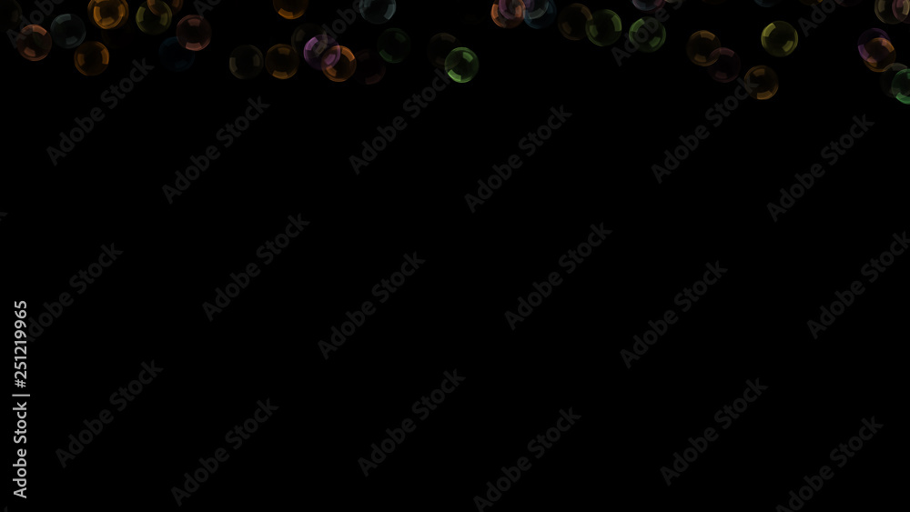 Background with a variety of multi-colored translucent soap bubbles. Background with a variety of multi-colored translucent soap bubbles.