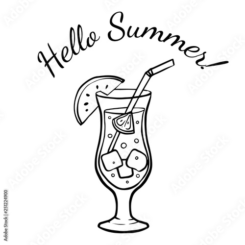 cocktail vector doodle sketch