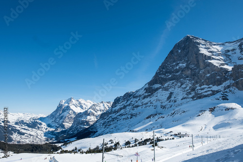 Schneelandschaft bei der Jungfrau Region