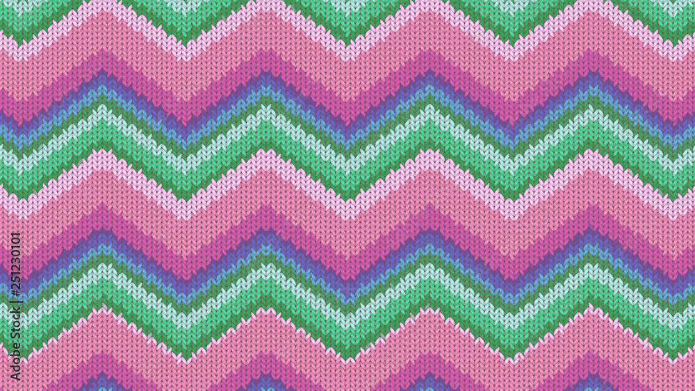 Background with a knitted texture, imitation of wool. Multicolored diverse lines. Background with a knitted texture, imitation of wool. Multicolored diverse lines.
