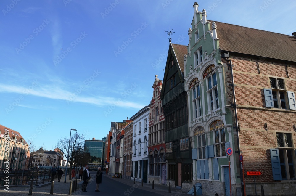 Obraz premium Malines : Haverwerf Dyle- Melaan (Belgique)